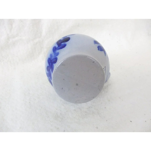 German‎ Salt Glazed Pottery Pitcher Cobalt Blue Imperial Eagle Laurel Wreath bud - Picture 5 of 6